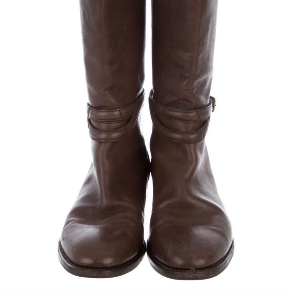 Yves Saint Laurent Brown Saddle boots size 9.5M.